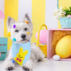 Foulard réversible GHSJYO pour chien, motifs colorés et festifs