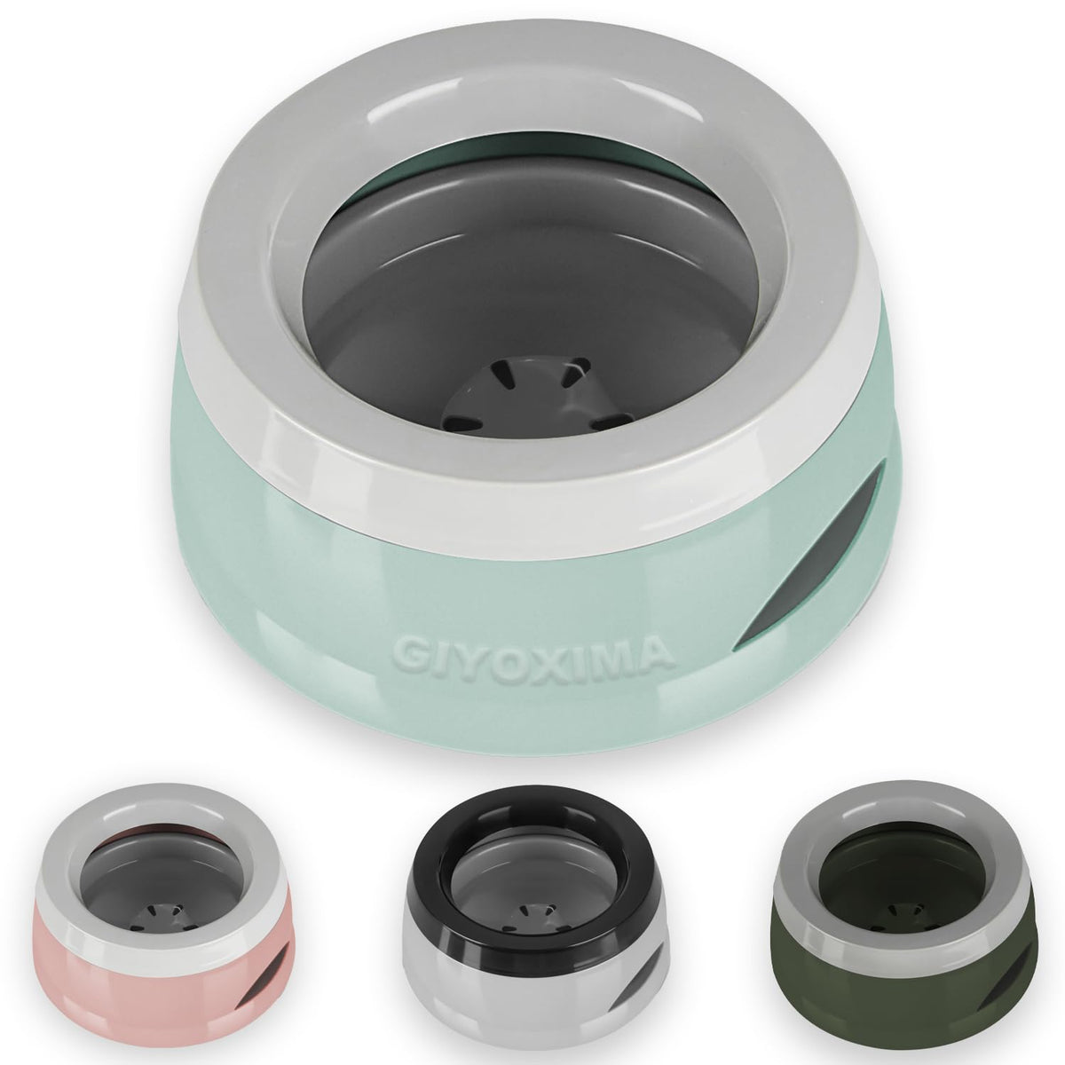 GIYOXIMA – gamelle anti-débordement intérieur, eau propre et sans éclaboussures autour du bol.