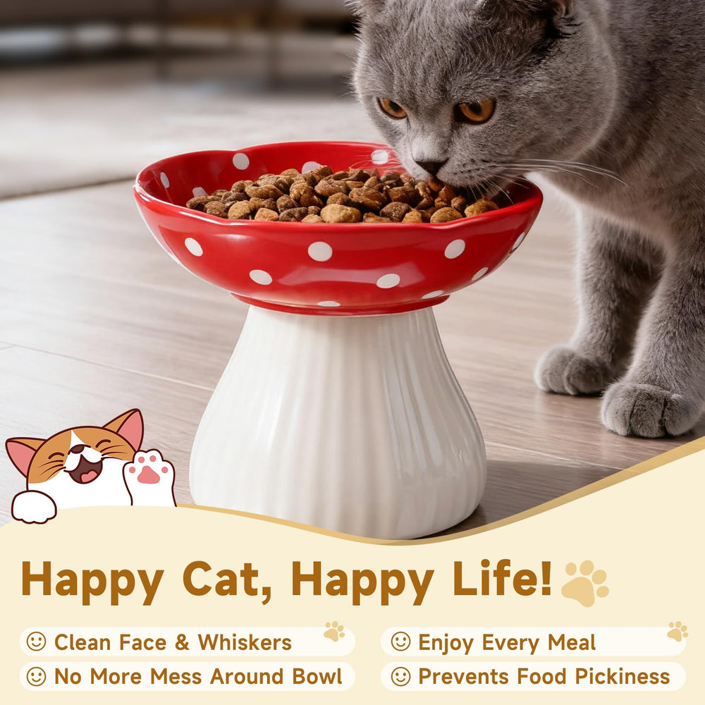 Giciubui gamelle chat anti-renversement, stabilité renforcée pendant les repas.