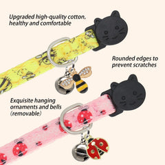 Giecooh collier imprimé Noël, tendance festive pour vos félins pendant les fêtes.