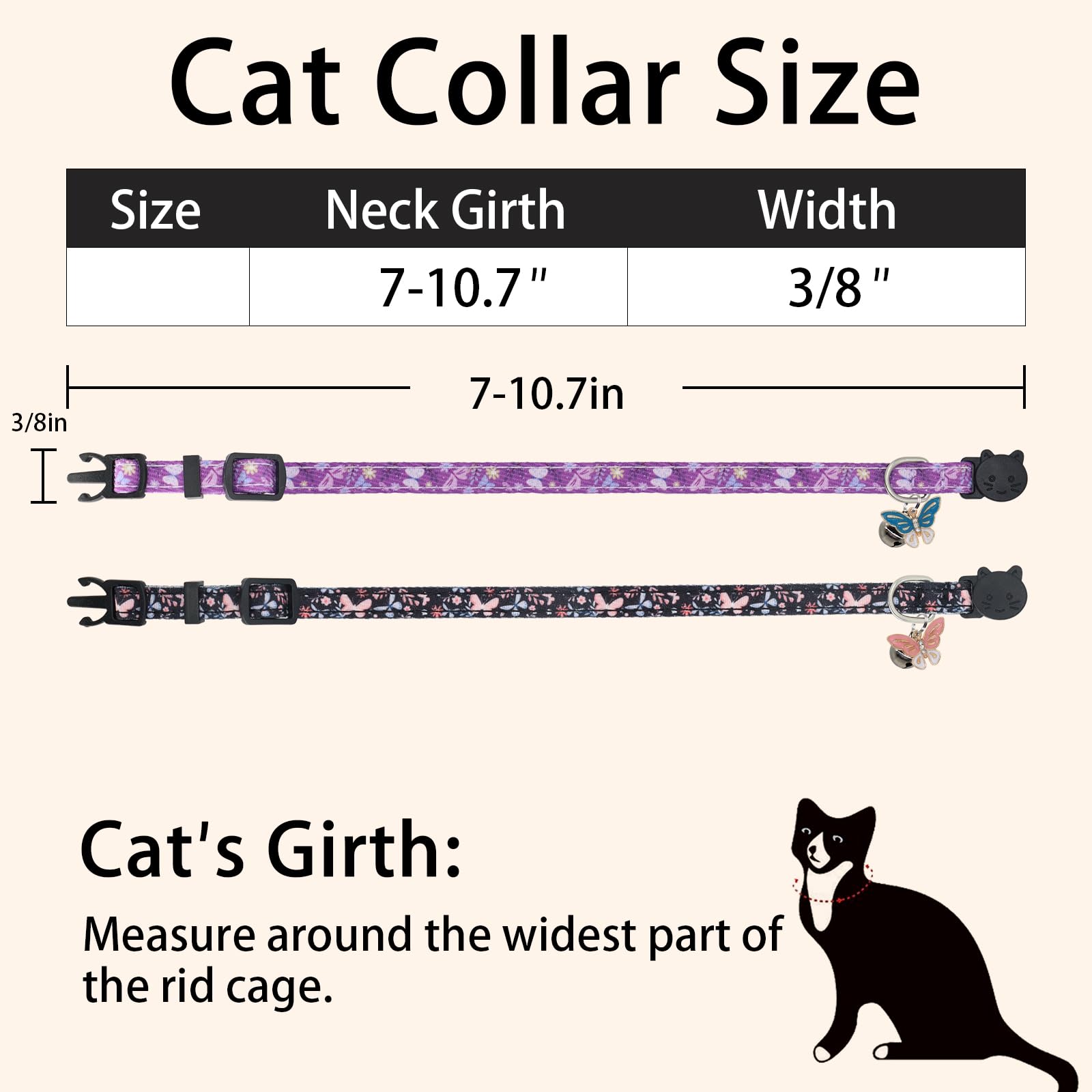 Giecooh collier chat motif papillon noir, style chic et facile à assortir.