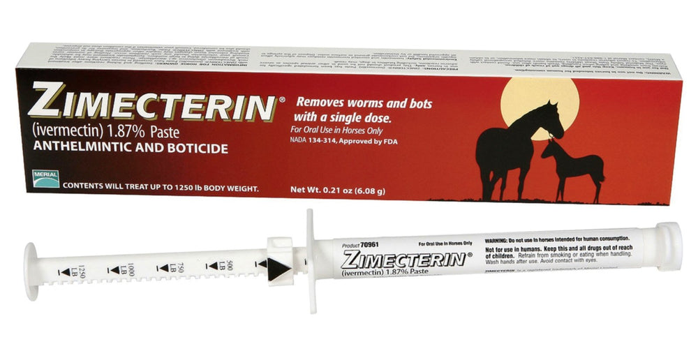 Gifted Horse Zimectrin Paste 1Dose, seringue prete a l emploi pour un controle parasitaire etendu