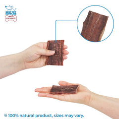Sans cuir cru, cette friandise offre une alternative naturelle et digeste.