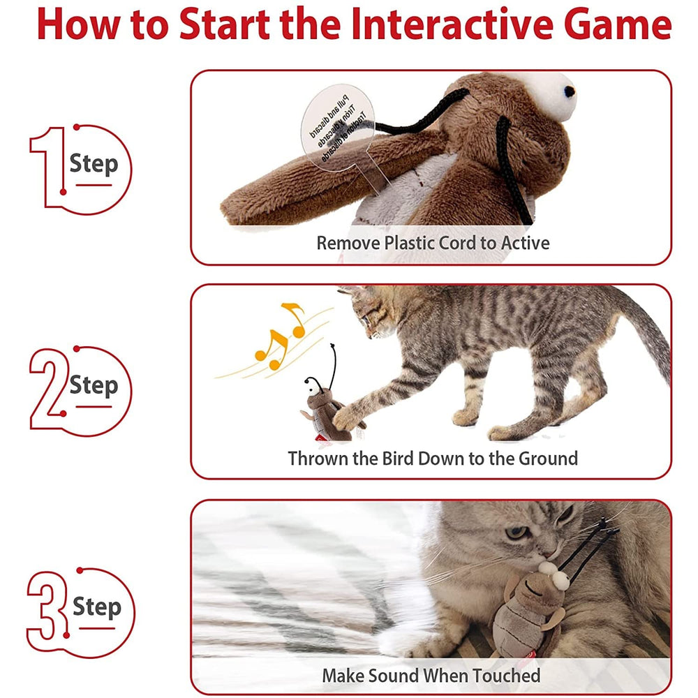 Gigwi grillon-électronique pour chat – cri réaliste et jeu actif.