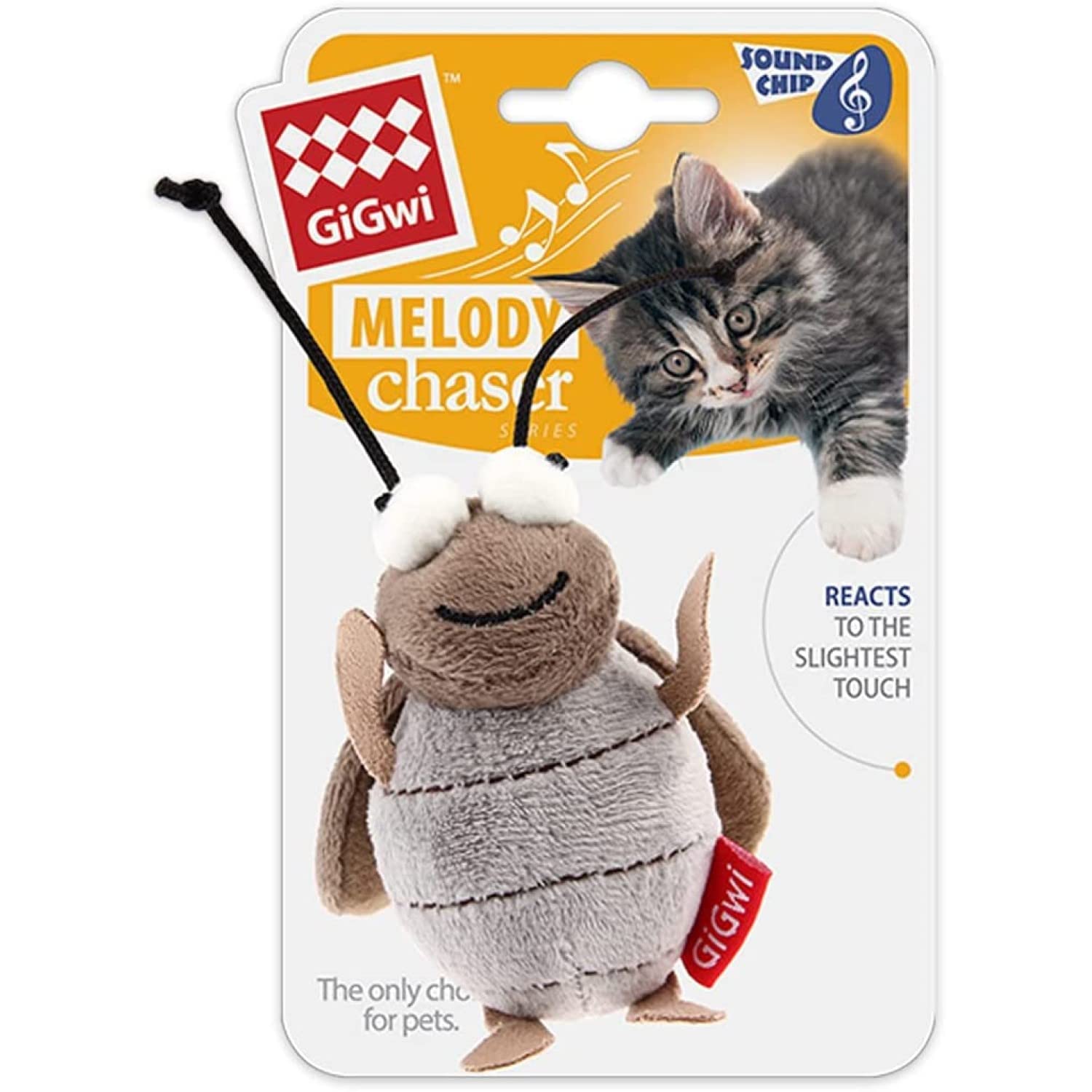 Gigwi matière flanelle douce pour le jeu et le toucher agréable.