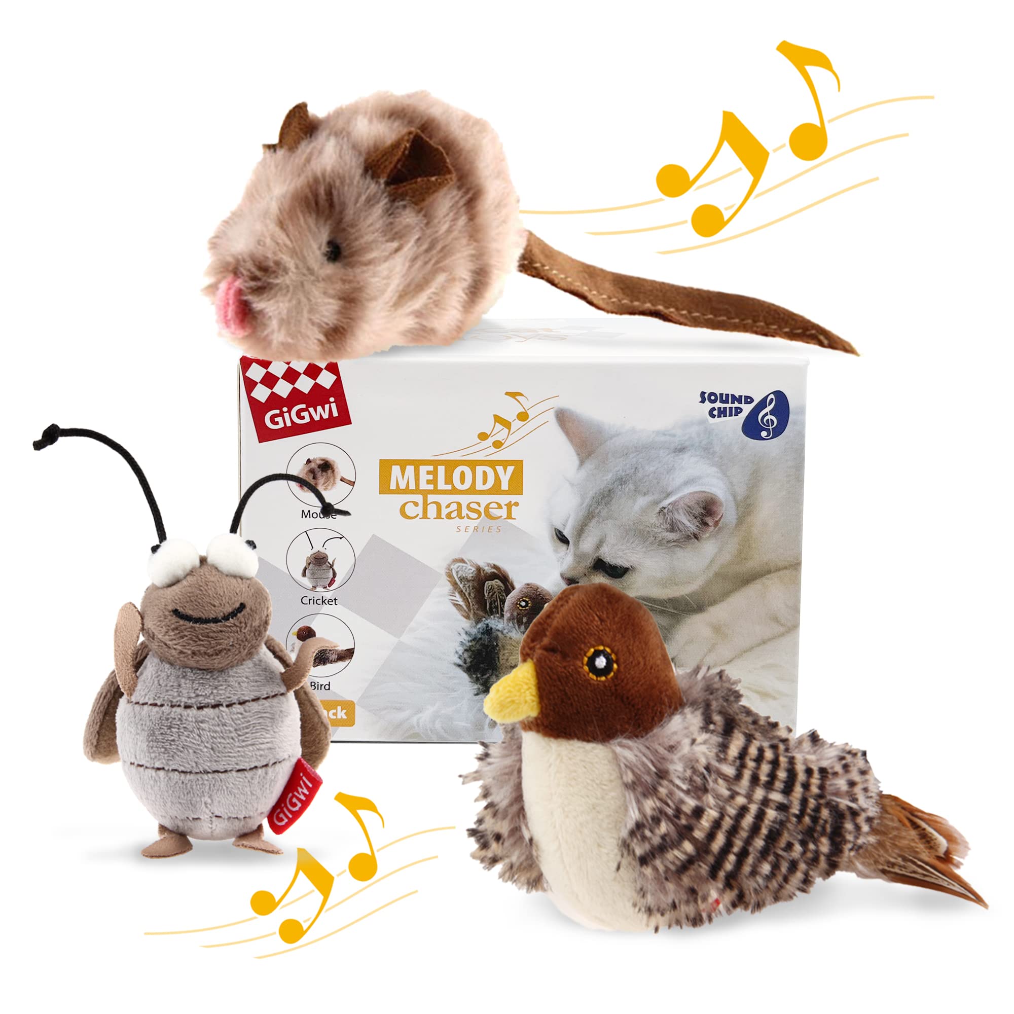 Gigwi pack jouets pour chats d’intérieur sécurité et plaisir
