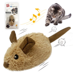 Gigwi Souris Interactif pour Chat, design réaliste stimulant l’instinct de chasse.