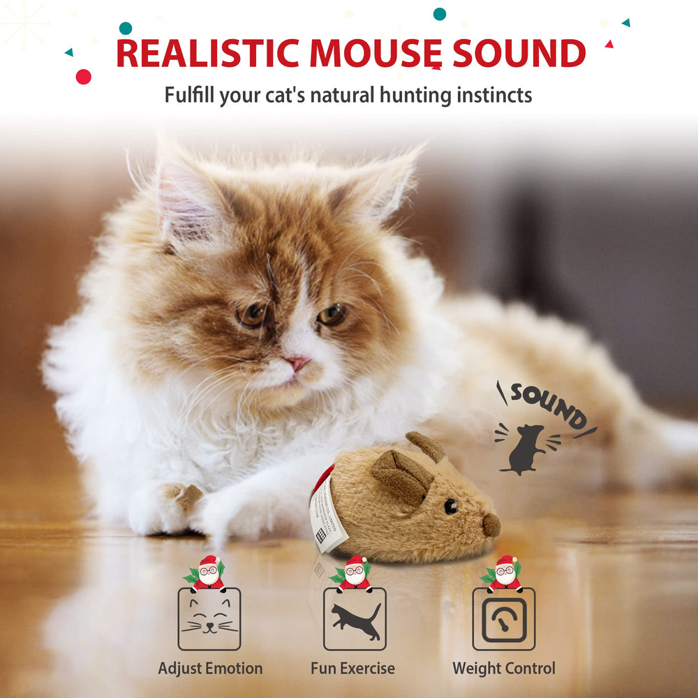Gigwi Souris Interactif pour Chat, pratique sur surface dure pour stimuler les mouvements.
