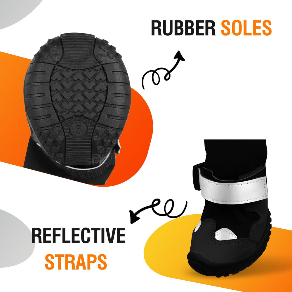 Giiyoe bottes chien imperméables, matière épaisse et confortable pour éviter les irritations.