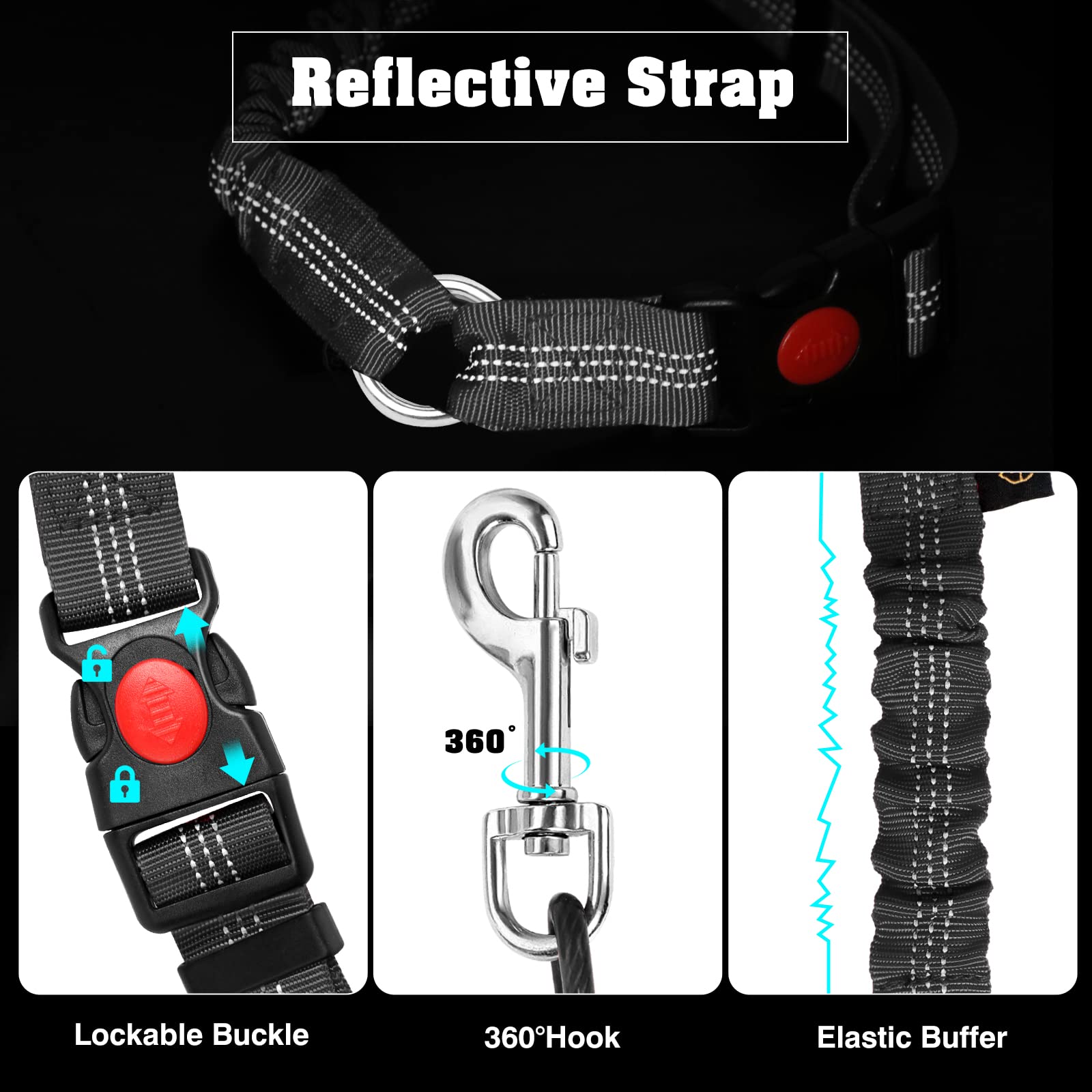 Giiyoe boucle rotation 360 degrés évite l enchevêtrement