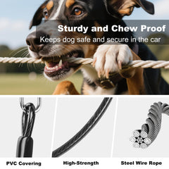 Giiyoe harnais auto 2-en-1 pour sécurité du chien