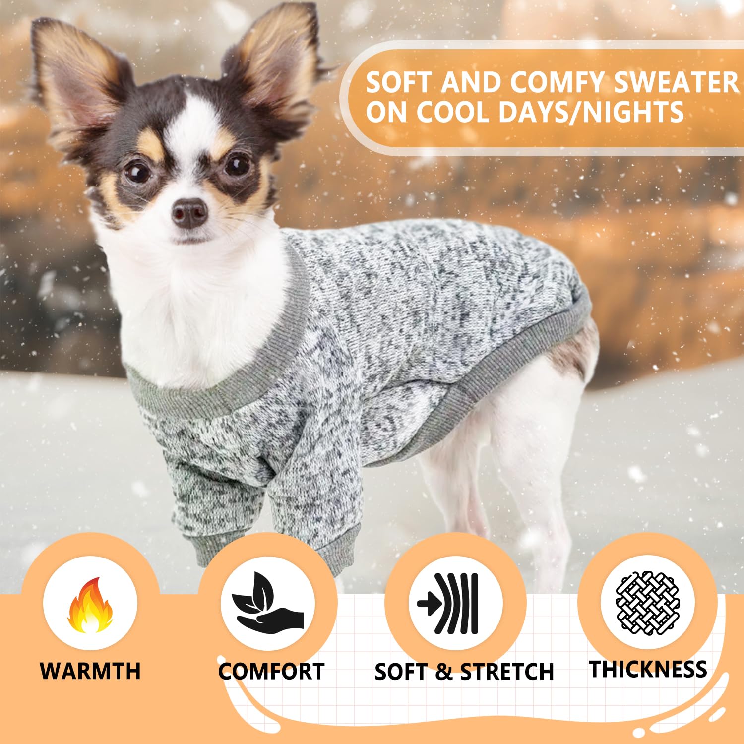 pull-chien-petit S ensemble: coupe adaptée et motifs ludiques.