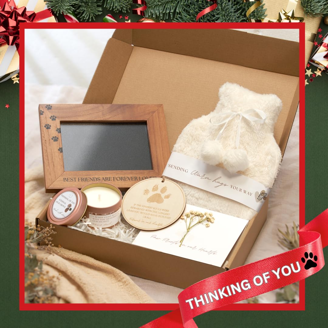 Mise en scène du coffret deuil Gill + Jill pour le souvenir animal.