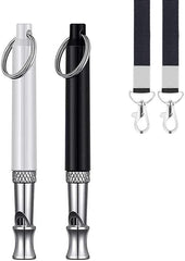 Gill&Sons sifflet d'entraînement pour chien noir et argent, ciblant le rappel.