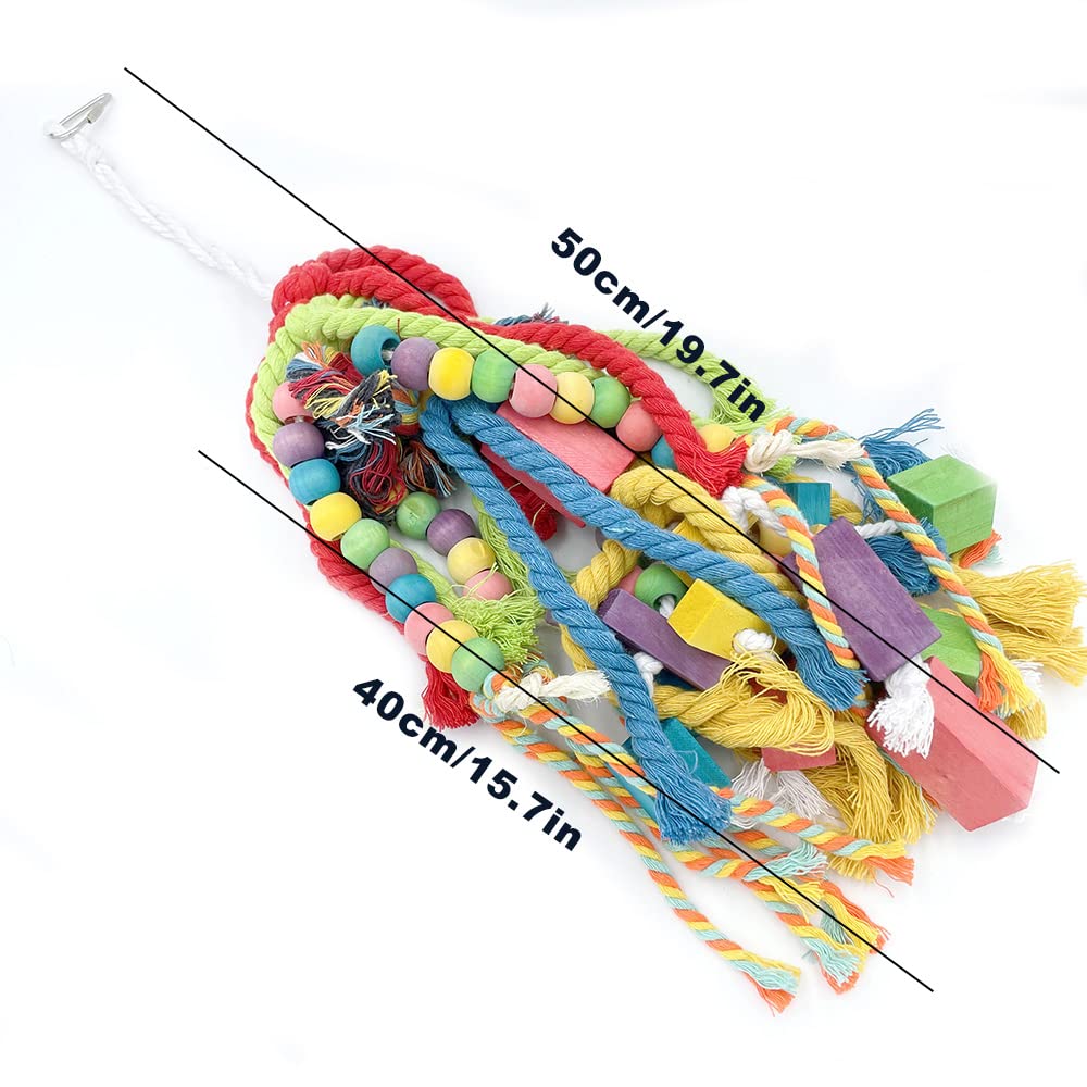 Jouet GILYGI adapté pour conures et grands perroquets, durable.