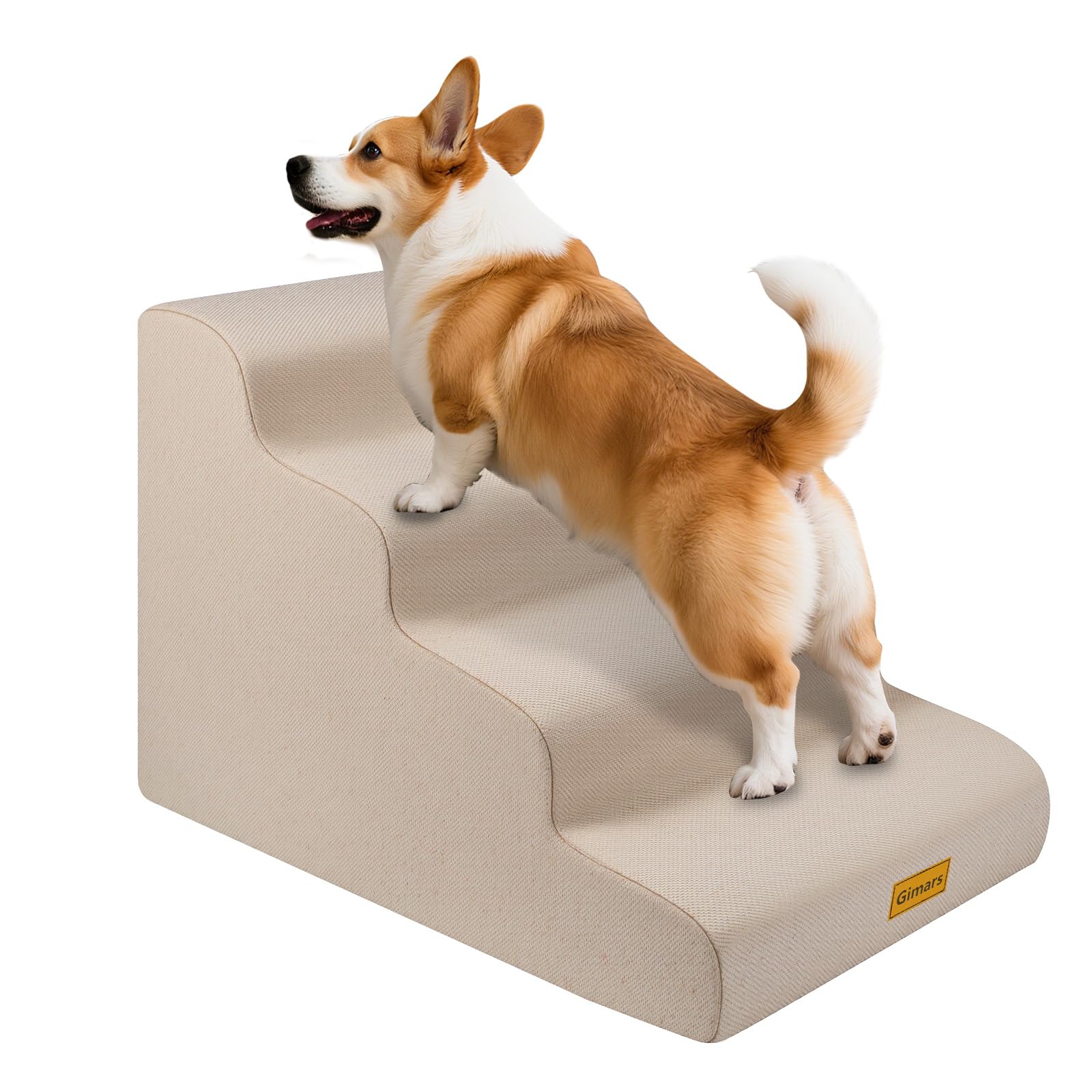 Gimars escalier chien 4 étapes, densité 30D, soutien stable pour petites races.