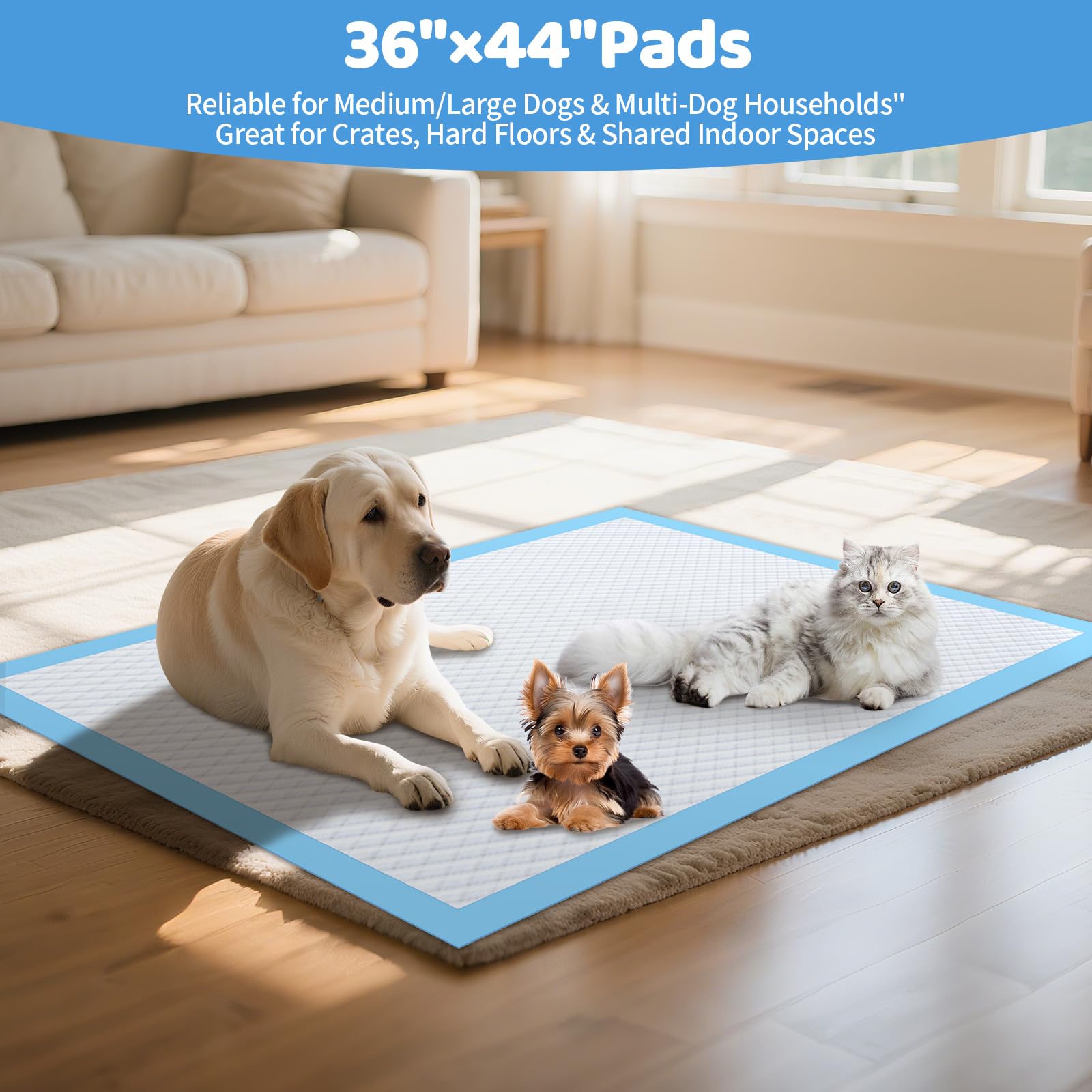 Gimars Tapis Pipi avec rebords renforces pour éviter les fuites a domicile