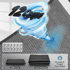 Gimars Upgrade 4XL Charbon – couches 36x36 déployées, idéal pour chiens de grande taille