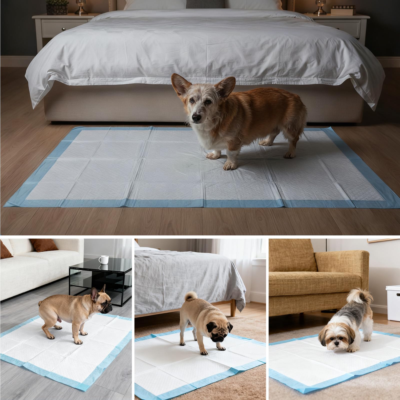 Gimars XL convient aux chiens seniors et incontinents la nuit