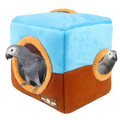 Nid-perroquet GINDOOR grand-format avec ouverture circulaire, idéal pour grands oiseaux