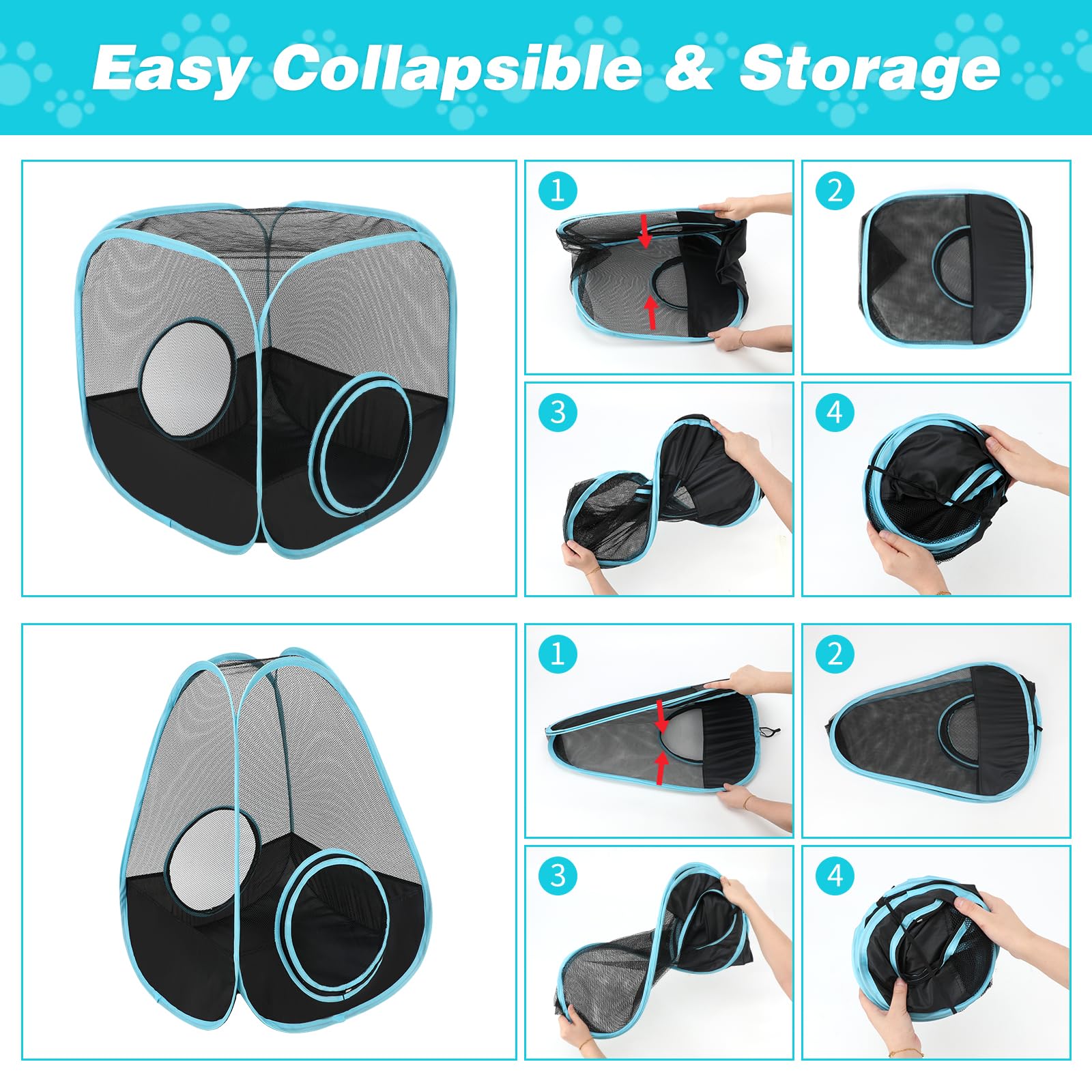 GINDOOR enclos en maille respirante, confort et ventilation.