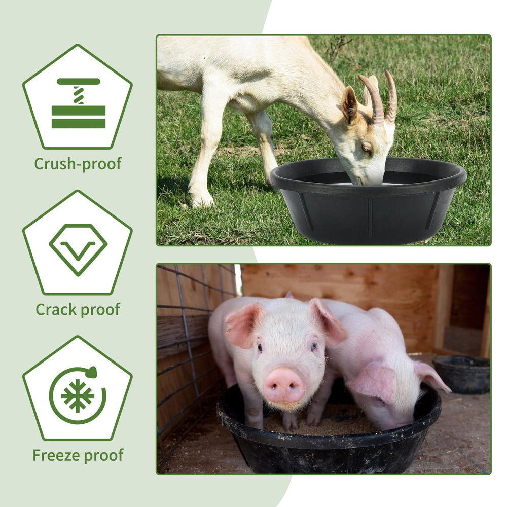 GINDOOR: seau d’alimentation pour chèvres et porcs, polyvalent.