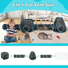 GINDOOR Tente chat auto-montante – installation rapide pour divertir votre animal