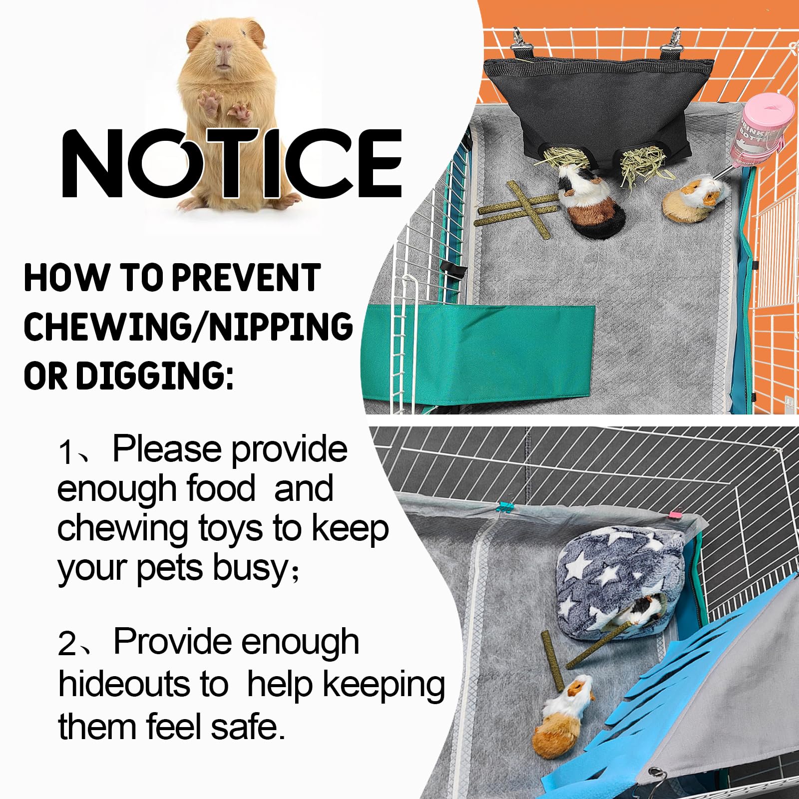 GINIDEAR usage polyvalent convient aussi pour lapins et petits animaux