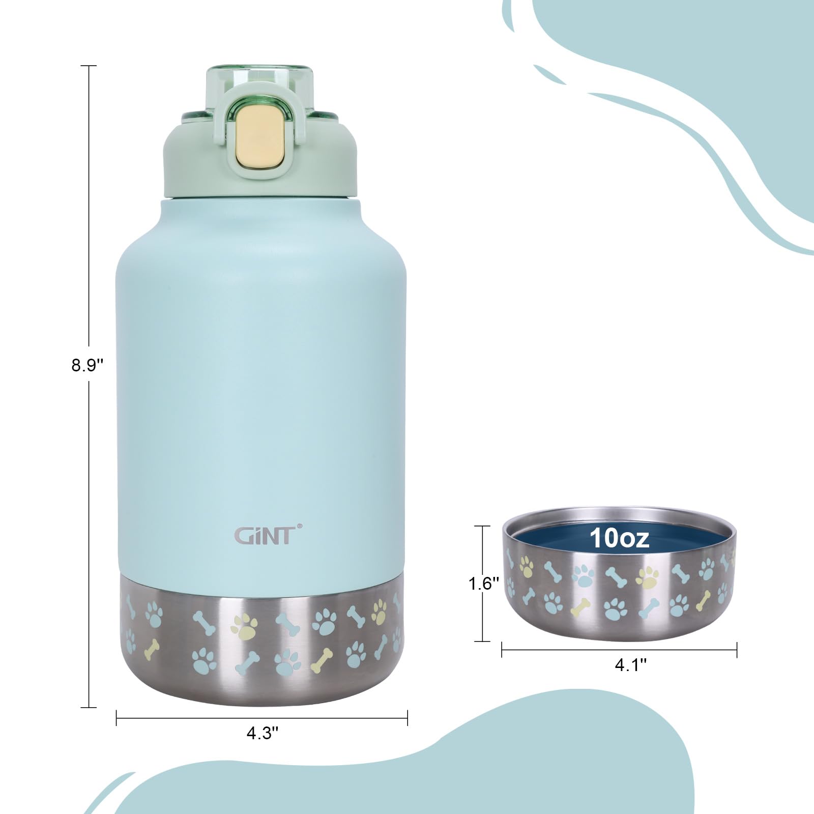 GiNT bouteille eau verrouillage securite, sécurité renforcée en extérieur.