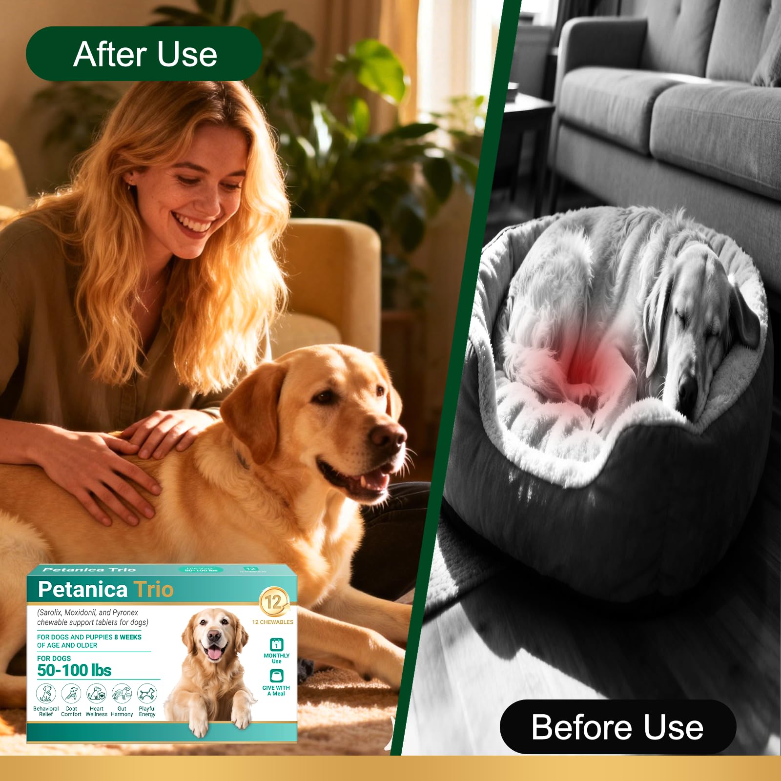 Ginzeca Triple Wormer – convient dès 6 semaines, option pratique.