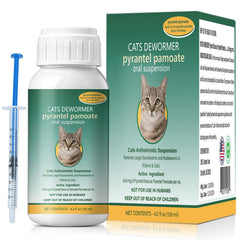 Ginzeca Vermifuge pour chats – bouteille prête à l emploi pour administration facile.