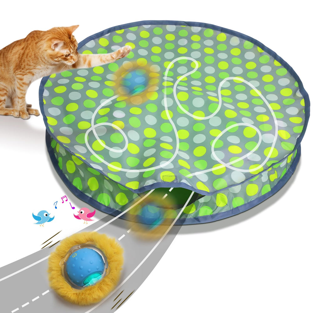 Giociv balle interactive dans le sachet, stimule l'instinct de chasse du chat.