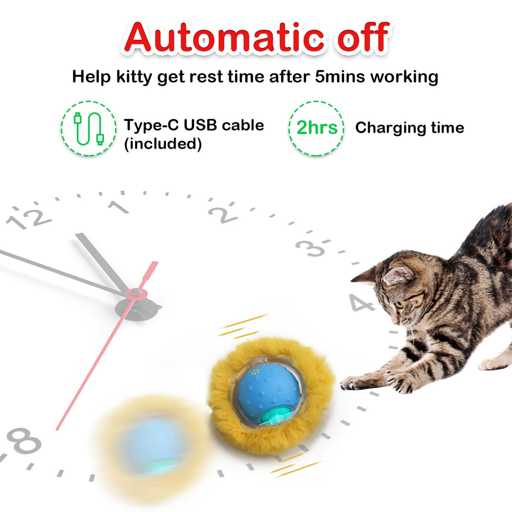 Giociv balle-chat portable et légère, joue partout dans la maison.