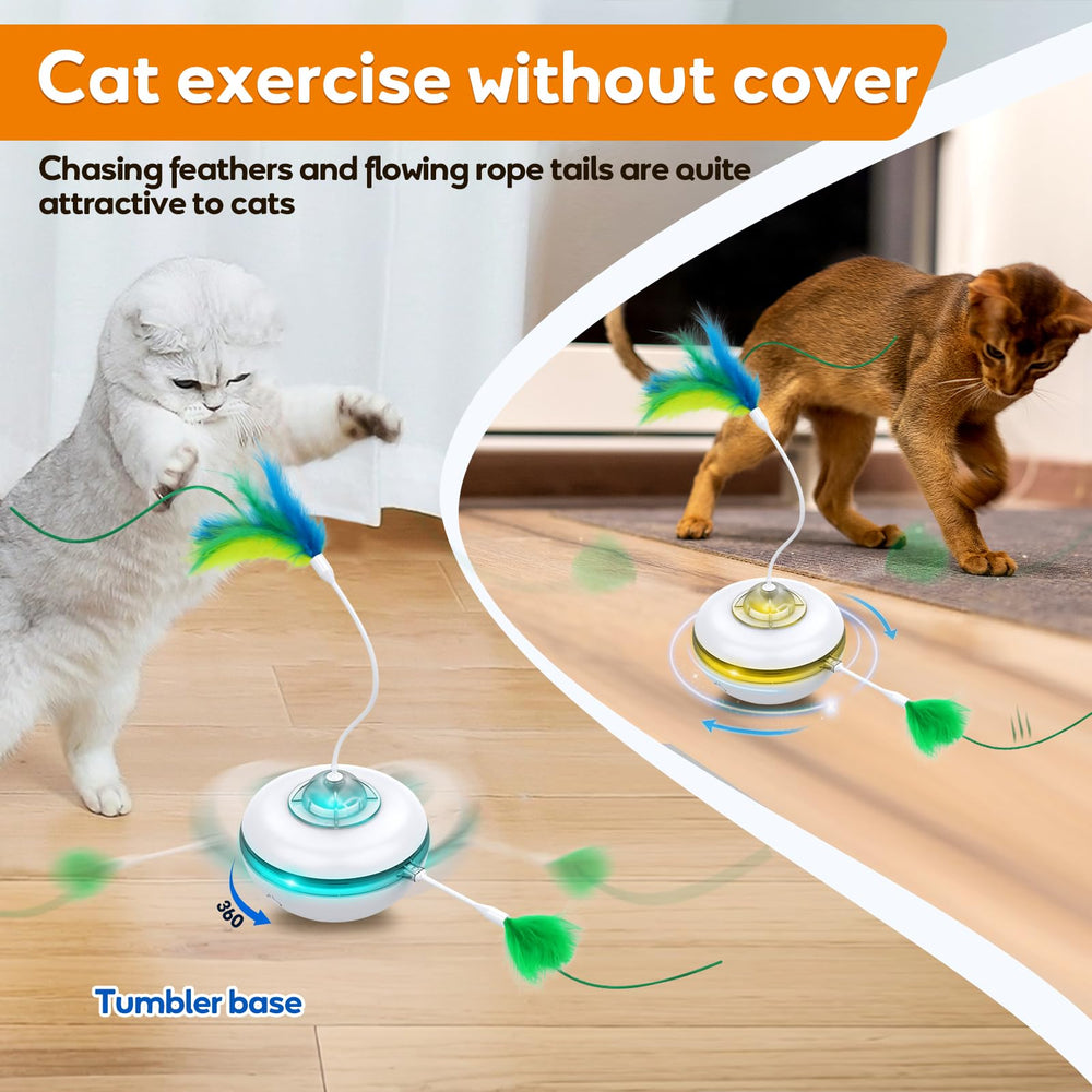 Giociv mode lent — teasing doux pour chats sensibles.