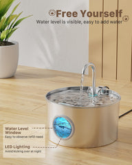GIOTOHUN filtration en 4 étapes, eau plus fraîche pour votre animal.