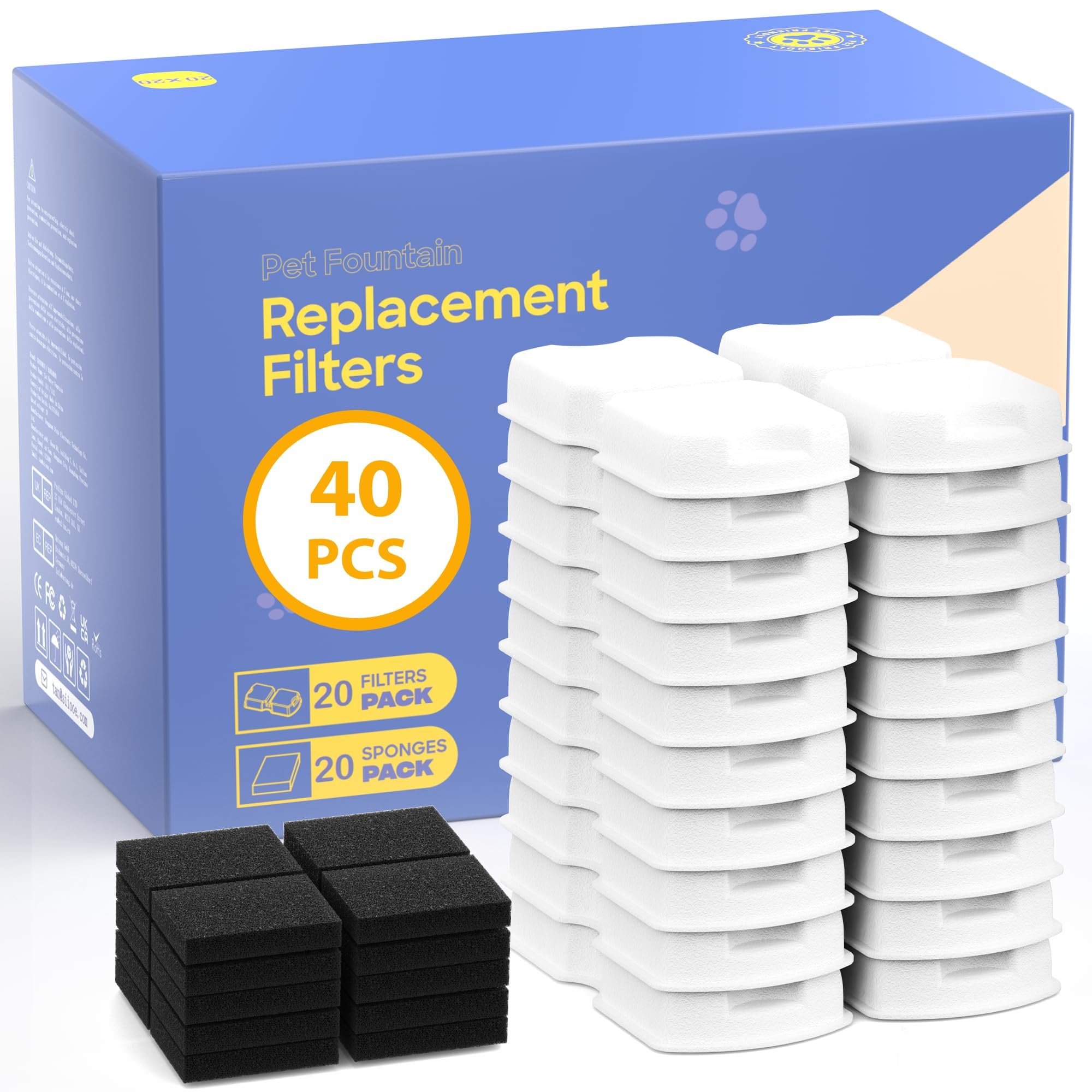 GIOTOHUN filtre eau chat S11 ensemble: eau plus fraîche pour votre chat.