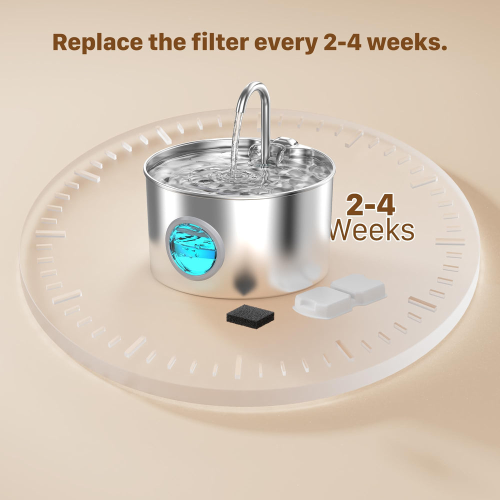 Filtre GIOTOHUN carbone pour fontaine chat, pièces scellées pour efficacité durable