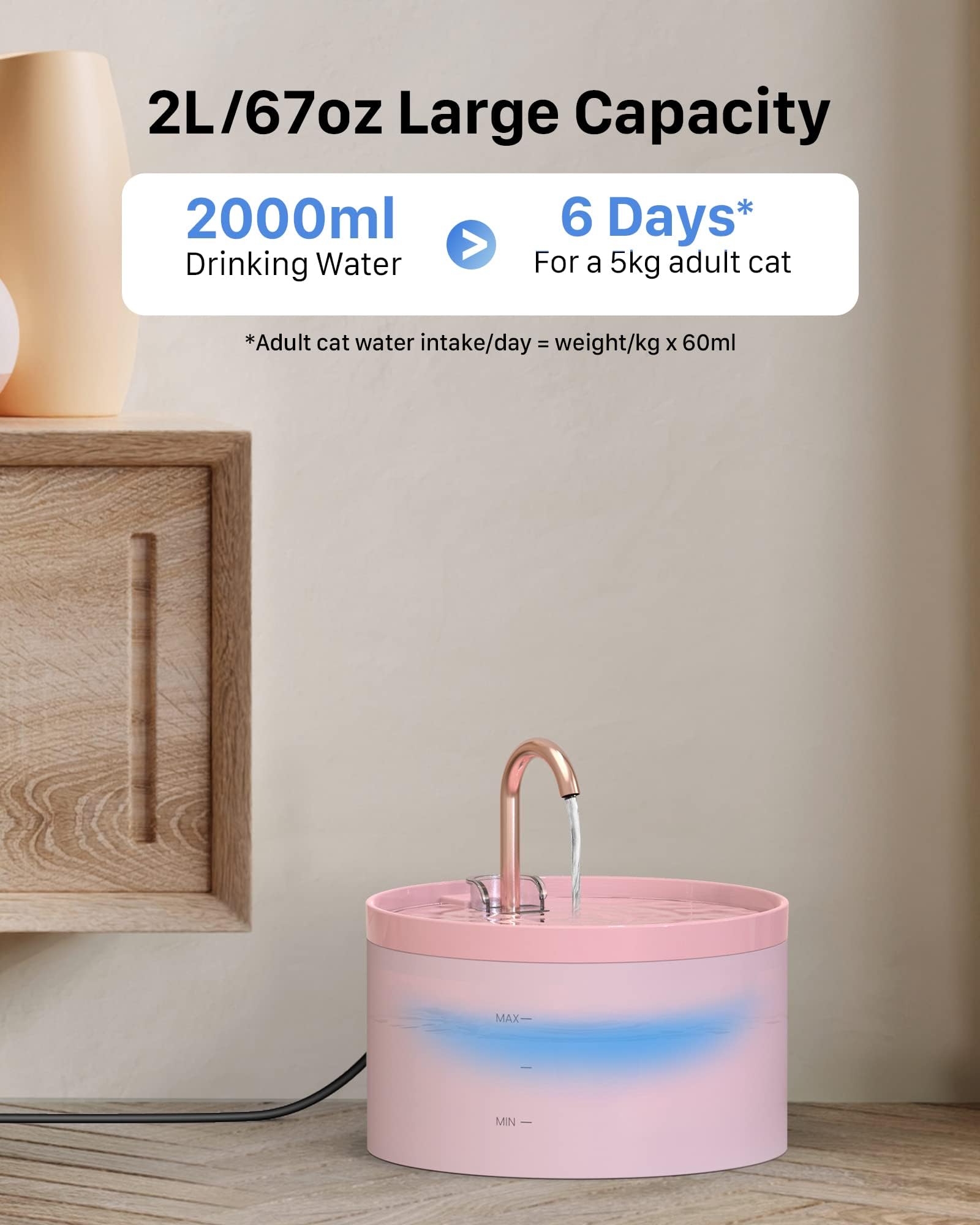 Filtration triple GIOTOHUN assure eau plus propre et odeurs réduites.