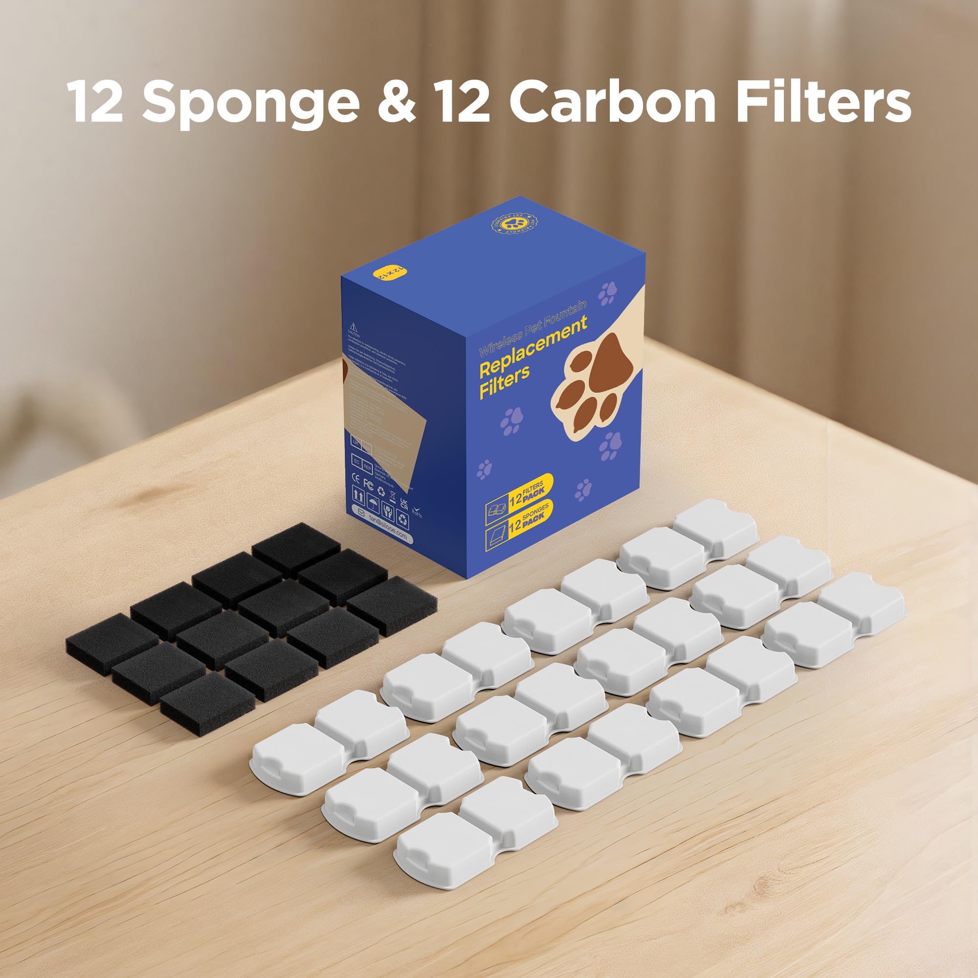 Compatibilité GIOTOHUN S11: filtre adapté à votre fontaine en acier inox.