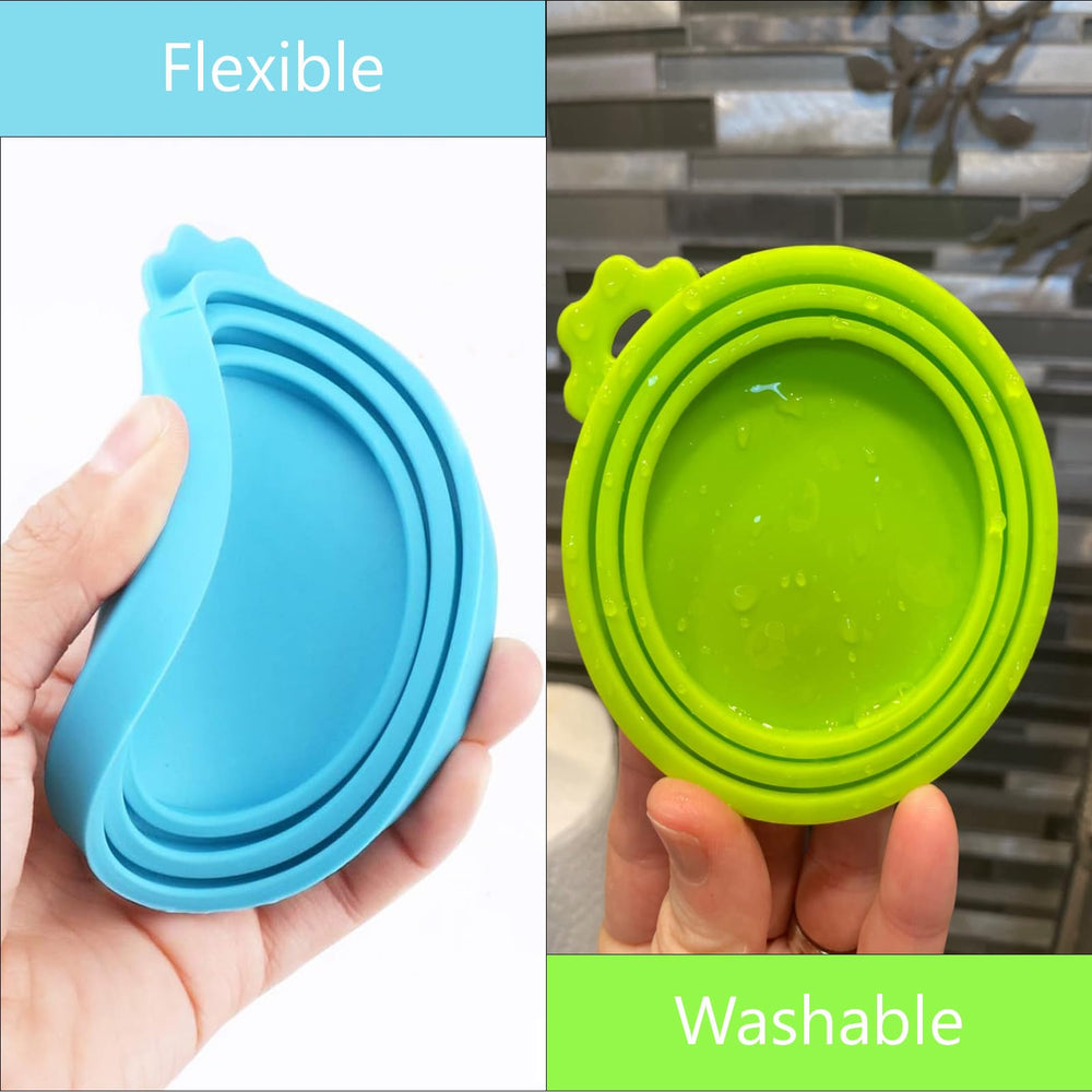 Giozoc couvercle silicone pour boîtes de nourriture animale, scellage anti-odeurs.