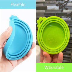 Giozoc couvercle silicone pour boîtes de nourriture animale, scellage anti-odeurs.