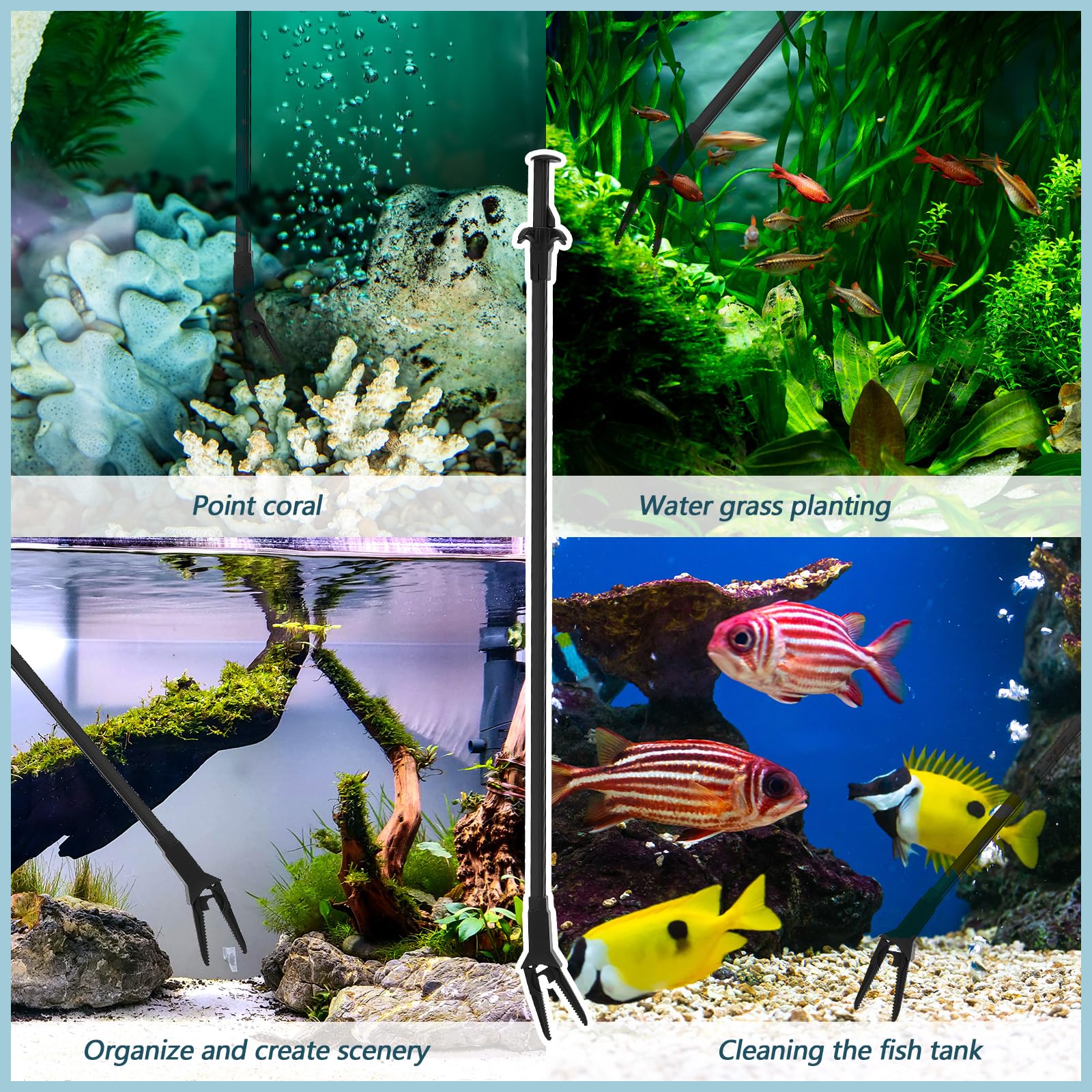Pinces Gisafai usage-general aquarium conviennent a tous types de cuves