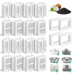 GISOFIK filtres de remplacement pour fontaine CupCake, eau plus propre et fraîche