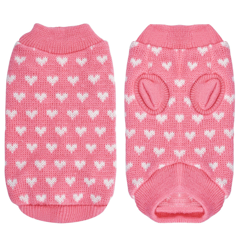 Pull Gistome en maille douce pour chien, texture confortable et flexible.