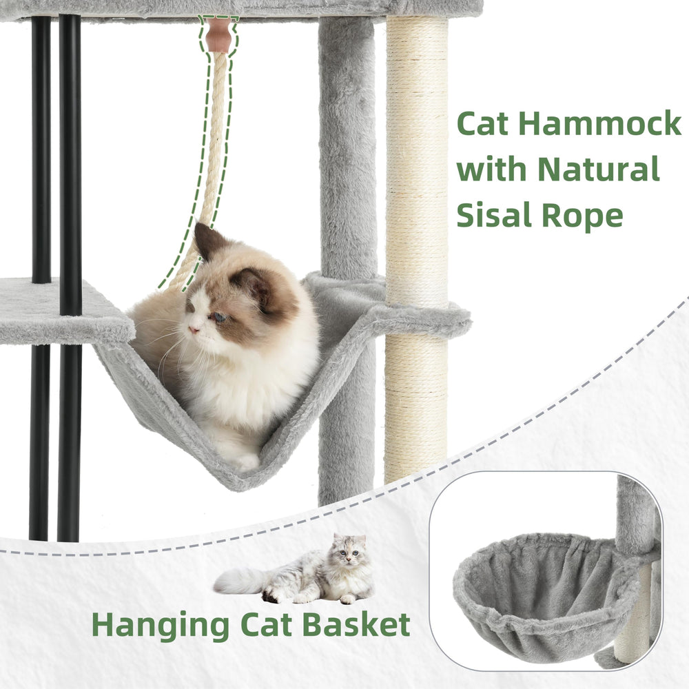 Gitelsnour Arbre à chat – hamac pendu pour sieste détendue.