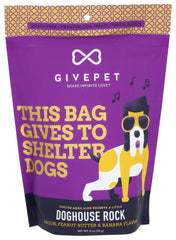 Friandise GivePet Doghouse Rock bacon pour l'entraînement et récompense quotidienne.