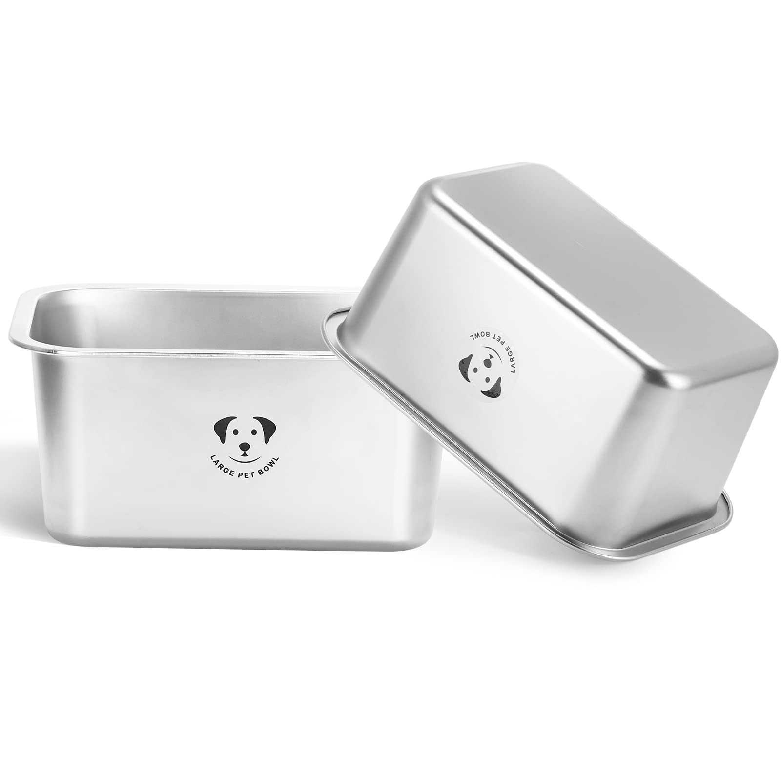 Bol GIXSEGIE en inox, idéal pour nourrir plusieurs chiens.