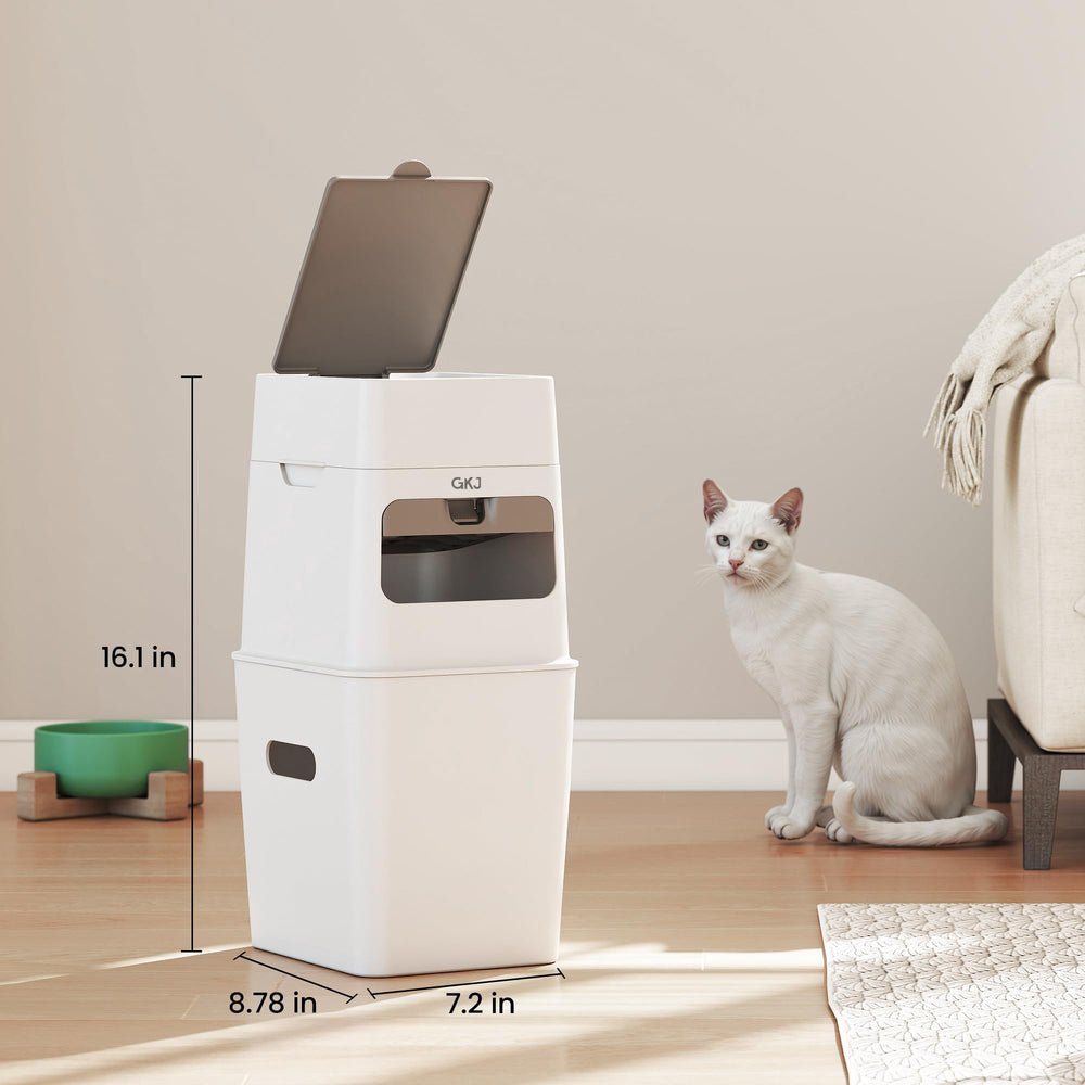 GKJ adapte-litiere-chat-couches-et-dechets: adaptable pour litière, couches et petits déchets.