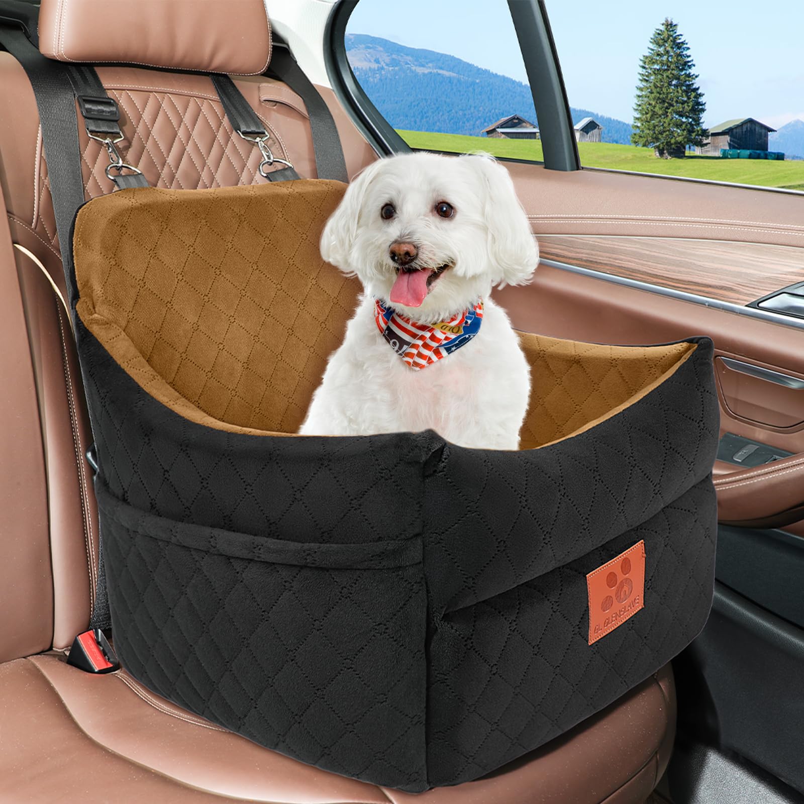 GL GLENSLAVE, siège-auto chien dimensions 18-8x18-8x19-8 pouces