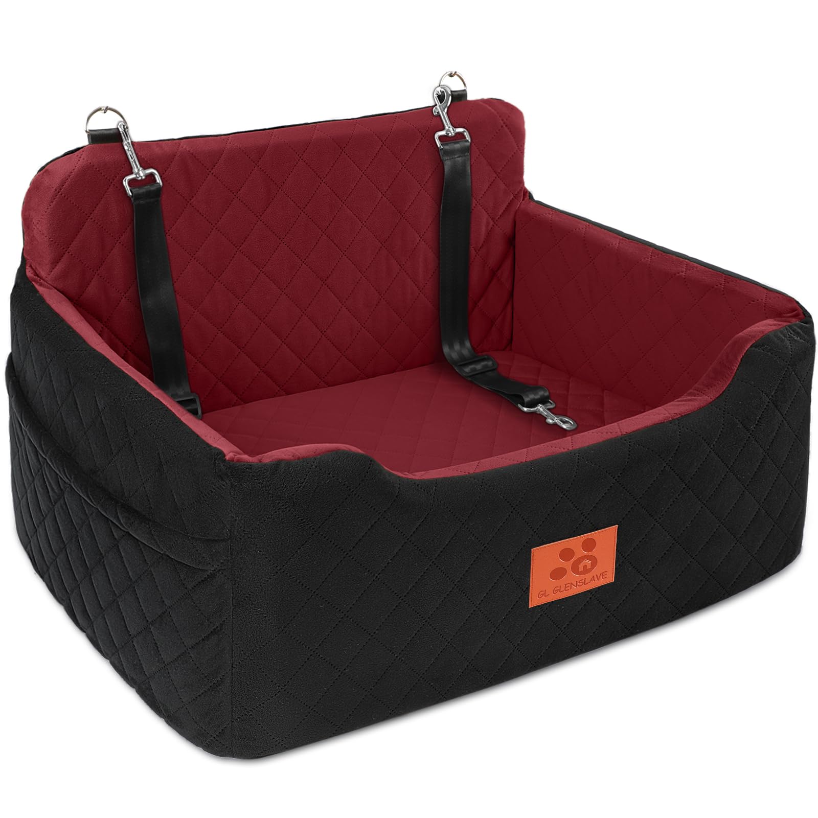 GL GLENSLAVE siège-chien-boosteur-voiture noir 01, confort et sécurité en voyage.